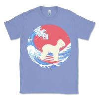 Colony Blue bedlington terrier t  shirt bedlington terrier gifts   ocean waves sur Classic Tee - linhVisuals