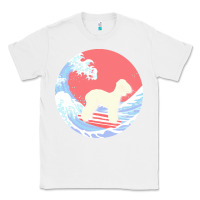 White bedlington terrier t  shirt bedlington terrier gifts   ocean waves sur Classic Tee - linhVisuals