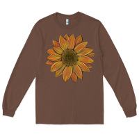 Chestnut sunflower Long Sleeve Tee - Artiststas