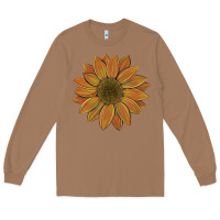 Toasted Coconut sunflower Long Sleeve Tee - Artiststas