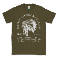 Army Green blackfoot tribe native american indian pride respect darker t shirt Classic Tee - linhVisuals