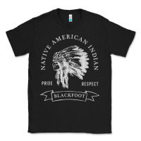 Black blackfoot tribe native american indian pride respect darker t shirt Classic Tee - linhVisuals
