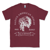 Burgundy blackfoot tribe native american indian pride respect darker t shirt Classic Tee - linhVisuals