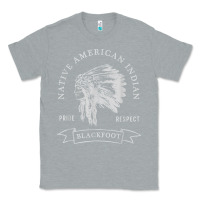 Heather Grey blackfoot tribe native american indian pride respect darker t shirt Classic Tee - linhVisuals