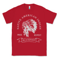 Red blackfoot tribe native american indian pride respect darker t shirt Classic Tee - linhVisuals