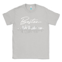 Moon Dust boston skyline t shirt for women, men, girls & boys Classic Tee - linhVisuals