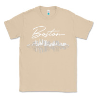 Mushroom boston skyline t shirt for women, men, girls & boys Classic Tee - linhVisuals