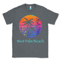 Charcoal Heather west palm beach tropical t shirt for family vacations Classic Tee - linhVisuals