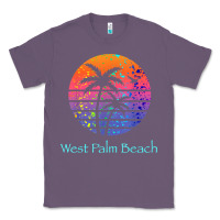 Lavender west palm beach tropical t shirt for family vacations Classic Tee - linhVisuals