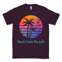 Plum west palm beach tropical t shirt for family vacations Classic Tee - linhVisuals