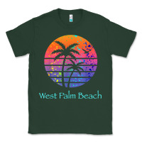 Sports Green west palm beach tropical t shirt for family vacations Classic Tee - linhVisuals
