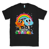 Black cn the amazing world of gumball & darwin rainbow portrait pullover hoo Classic Tee - linhVisuals
