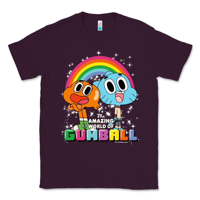 Cn The Amazing World Of Gumball & Darwin Rainbow Portrait Pullover Hoo Classic Tee by linhVisuals | Teevron