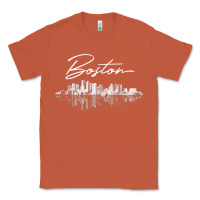 Copper boston skyline t shirt for women, men, girls & boys Classic Tee - linhVisuals