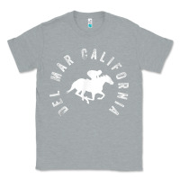 Heather Grey del mar california horse racing t shirt Classic Tee - linhVisuals