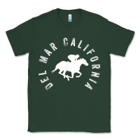 Sports Green del mar california horse racing t shirt Classic Tee - linhVisuals