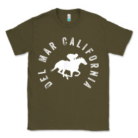 Army Green del mar california horse racing t shirt Classic Tee - linhVisuals