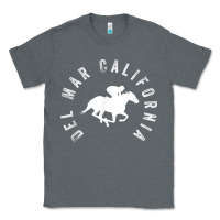 Charcoal Heather del mar california horse racing t shirt Classic Tee - linhVisuals