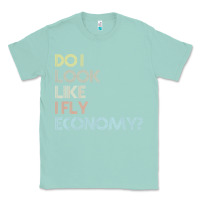 Seafoam do i look like i fly economy   funny vintage retro premium t shirt Classic Tee - linhVisuals
