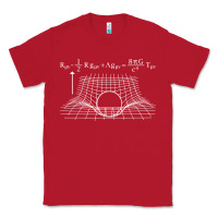 Red einstein’s field equations science geek gift idea math lover t shirt Classic Tee - linhVisuals