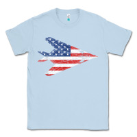 Dusty Blue f 117 stealth nighthawk aircraft american flag f117 t shirt Classic Tee - linhVisuals