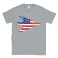 Heather Grey f 117 stealth nighthawk aircraft american flag f117 t shirt Classic Tee - linhVisuals
