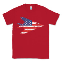 Red f 117 stealth nighthawk aircraft american flag f117 t shirt Classic Tee - linhVisuals