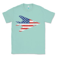 Seafoam f 117 stealth nighthawk aircraft american flag f117 t shirt Classic Tee - linhVisuals