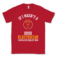 Red electrician gifts for men & funny electrical design t shirt Classic Tee - linhVisuals