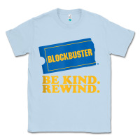 Dusty Blue blockbuster be kind rewind tank top Classic Tee - linhVisuals