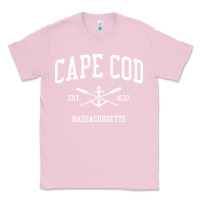 Bubblegum Pink cape cod ma vintage crossed oars & boat anchor sports sweatshirt Classic Tee - linhVisuals