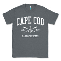 Charcoal Heather cape cod ma vintage crossed oars & boat anchor sports sweatshirt Classic Tee - linhVisuals