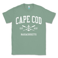 Sage cape cod ma vintage crossed oars & boat anchor sports sweatshirt Classic Tee - linhVisuals