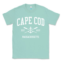 Seafoam cape cod ma vintage crossed oars & boat anchor sports sweatshirt Classic Tee - linhVisuals