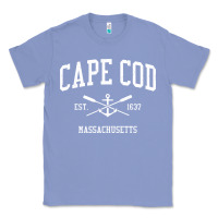 Colony Blue cape cod ma vintage crossed oars & boat anchor sports sweatshirt Classic Tee - linhVisuals