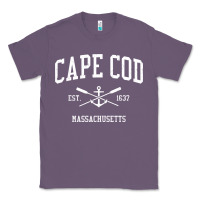 Lavender cape cod ma vintage crossed oars & boat anchor sports sweatshirt Classic Tee - linhVisuals