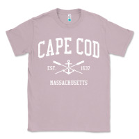 Lilac cape cod ma vintage crossed oars & boat anchor sports sweatshirt Classic Tee - linhVisuals