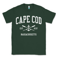 Sports Green cape cod ma vintage crossed oars & boat anchor sports sweatshirt Classic Tee - linhVisuals