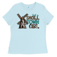 Baby Blue just a small town girl Ladies Tee - SublimationCraftShop