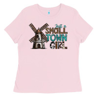 Bubblegum Pink just a small town girl Ladies Tee - SublimationCraftShop