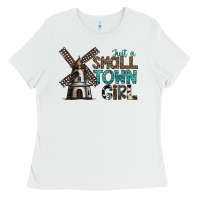White just a small town girl Ladies Tee - SublimationCraftShop