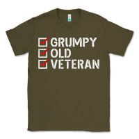 Army Green grumpy old veteran patriotic american military veteran t shirt Classic Tee - linhVisuals