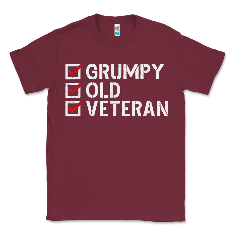 Grumpy Old Veteran Patriotic American Military Veteran T Shirt Classic Tee by linhVisuals | Teevron