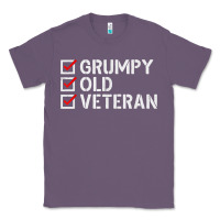 Lavender grumpy old veteran patriotic american military veteran t shirt Classic Tee - linhVisuals
