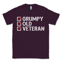Plum grumpy old veteran patriotic american military veteran t shirt Classic Tee - linhVisuals