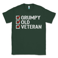 Sports Green grumpy old veteran patriotic american military veteran t shirt Classic Tee - linhVisuals