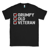 Black grumpy old veteran patriotic american military veteran t shirt Classic Tee - linhVisuals