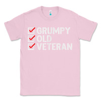 Bubblegum Pink grumpy old veteran patriotic american military veteran t shirt Classic Tee - linhVisuals