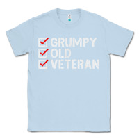 Dusty Blue grumpy old veteran patriotic american military veteran t shirt Classic Tee - linhVisuals
