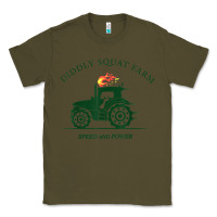 Army Green diddly squat farm green, tractor tee for farmer t shirt Classic Tee - linhVisuals